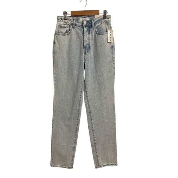 Pacsun Dad Jeans Ripped Button Fly Light Wash Size 25 NWT - Picture 1 of 6